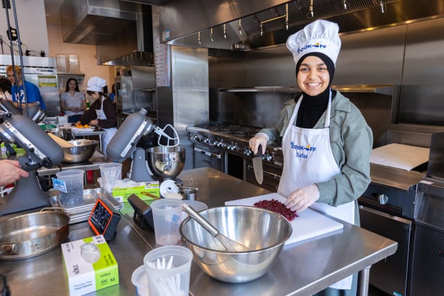 Student cooking